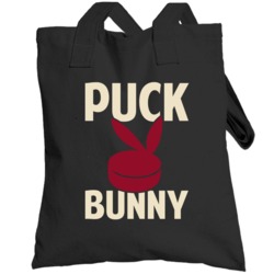 Arizona Hockey Puck Bunny Cute Sexy Ladies Sports Fan Parody Totebag
