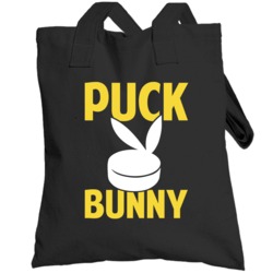 Boston Hockey Puck Bunny Cute Sexy Ladies Sports Fan Parody Totebag