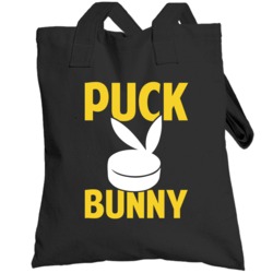 Pittsburgh Hockey Puck Bunny Cute Sexy Ladies Sports Fan Parody Toteba