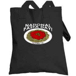 National Pasta Day October 17th Fun Food Celebration Totebag