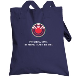 I'm Sorry Dave 2001 Space Odyssey Geek Scifi Totebag