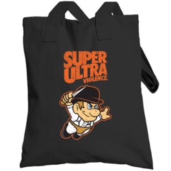 Super Ultra Violence A Clockwork Orange Distressed Totebag