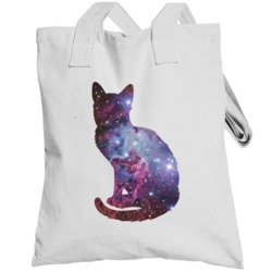 Space Cat Funny Astronomy Cosmos Nebula Geek Totebag