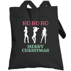 Ho Ho Ho Funny Sexy Santa Christmas Xmas Totebag