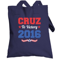 Ted Cruz To Victory 2016 Presidential Campaign Worn Look Totebag