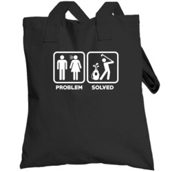 Problem Solved Golf Funny Mgtow Golfing Totebag