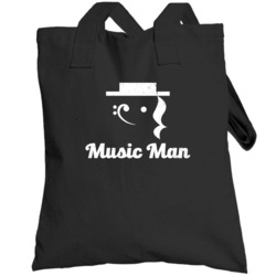 Music Man Funny Musician Symbols Totebag