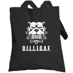 Dilligaf Does It Look Like I Give A Fuck Funny Worn Look Totebag