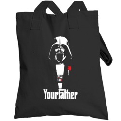 Your Father Funny Darth Vader Dark Side Geek Totebag