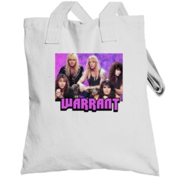Warrant 80s Hair Band Group Totebag