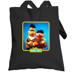 Ernie And Bert Old School Totebag