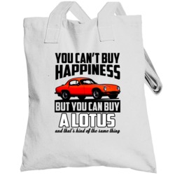 Red 1961 Lotus Elite You Cant Buy Happiness Cool Car Totebag