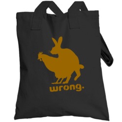 Chicken And Rabbit Wrong Funny Totebag