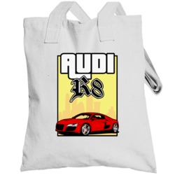 Red 2006 Audi R8 Grand Theft Auto  Cool Car Totebag
