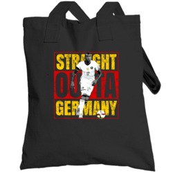 Jerome Boateng Straight Outta Germany Flag Euro Cup Soccer Totebag