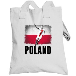 Robert Lewandowski Team Poland Flag Euro Cup Soccer Football Totebag