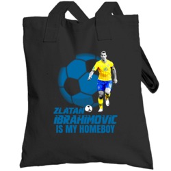 Zlatan Ibrahimovic Is My Homeboy Sweden Flag Euro Cup Soccer Totebag