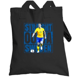Zlatan Ibrahimovic Straight Outta Sweden Flag Euro Cup Soccer Totebag