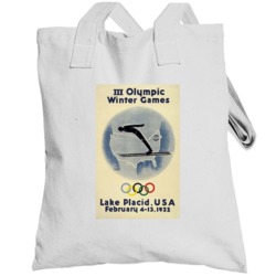 Lake Placid Winter Olympics 1932 Retro Olympiad Grunge Logo World Spor