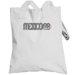 Mexico Summer Olympics 1968 Retro Logo World Olympiad Event Totebag
