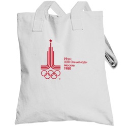 Moscow Summer Olympics 1980 Retro Logo World Olympiad Event Totebag