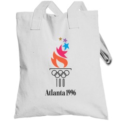 Atlanta Summer 1996 Olympics Retro Logo World Olympiad Event Totebag