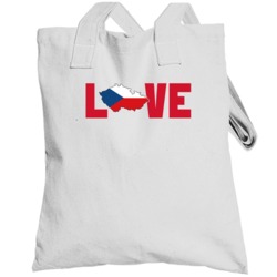 Czech Republic Love Heart Country Flag Olympic Team Support Fan Toteba