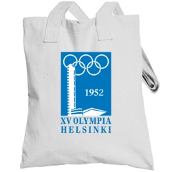 Helsinki Summer Olympics 1952 Retro Olympiad Logo World Sport Totebag