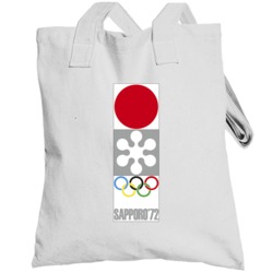 Sapporo Winter Olympics 1972 Retro Logo World Olympiad Totebag