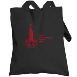 Moscow Summer Olympics 1980 Retro Logo World Olympiad Fan Totebag