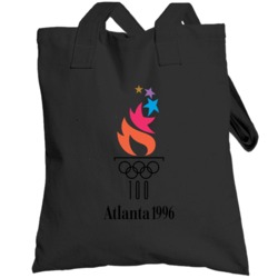 Atlanta Summer 1996 Olypics Retro Logo World Olympiad Fan Totebag