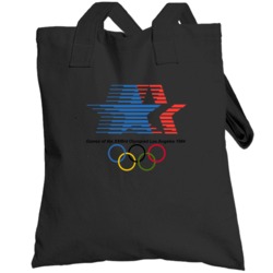 Los Angeles Summer 1984 Olypics Retro Logo World Olympiad Fan Totebag