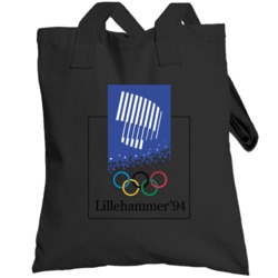 Lillehammer Winter 1994 Olypics Retro Logo World Olympiad Fan Totebag