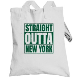 Straight Outta New York Nyj Football Team Color Popular Fan Parody Tot