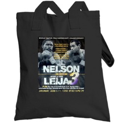 Azumah Nelson Vs Jesse James Leija 3 Classic Boxing Poster Totebag