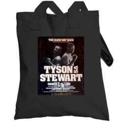 Tyson Vs Stewart Cancelled Date Classic Boxing Poster Totebag