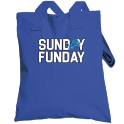 Detroit Football Sunday Funday Team Division League Fan Totebag