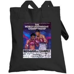 Rosario Vs Chavez Classic Boxing Poster Totebag