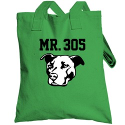 Mr 305 Pitbull Dog Breed Custom Pet Name Animal Lover Totebag