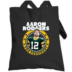 Aaron Rodgers For President Green Bay Football Quarterback Player Tote