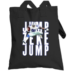 Jump Zeke Ezekiel Elliott Dallas Football Player Fan Totebag