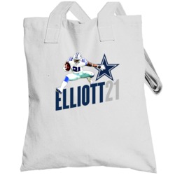 Zeke Ezekiel Elliott Rookie 21 Dallas Football Player Fan Totebag