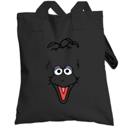 Big Bird Face Sesame Street Tv Character Simple Halloween Costume Tote