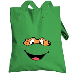 Michaelangelo Turtle Maternity Pregnant  Costume Totebag