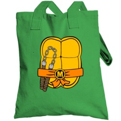 Michaelangelo Ninja Turtles Chest Shell Halloween Costume Totebag