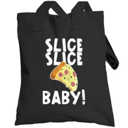Slice Slice Baby Pizza Ice Ice Baby Parody Totebag