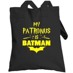 My Patronus Is Batman Harry Potter Book Movie Geek Fan Totebag