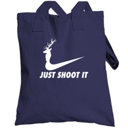 Just Shoot It Christmas Deer Hunting Totebag