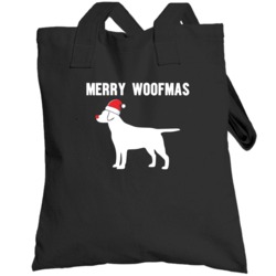 Merry Woofmas Funny Labrador Christmas Totebag
