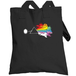 Digimon Pink Floyd Prism Worn Look Totebag